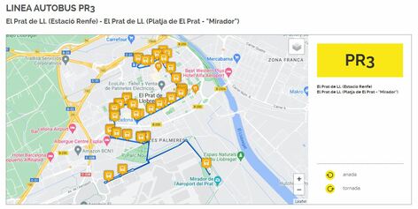 Optimitzar l'itinerari de les línies d'autobús del Prat